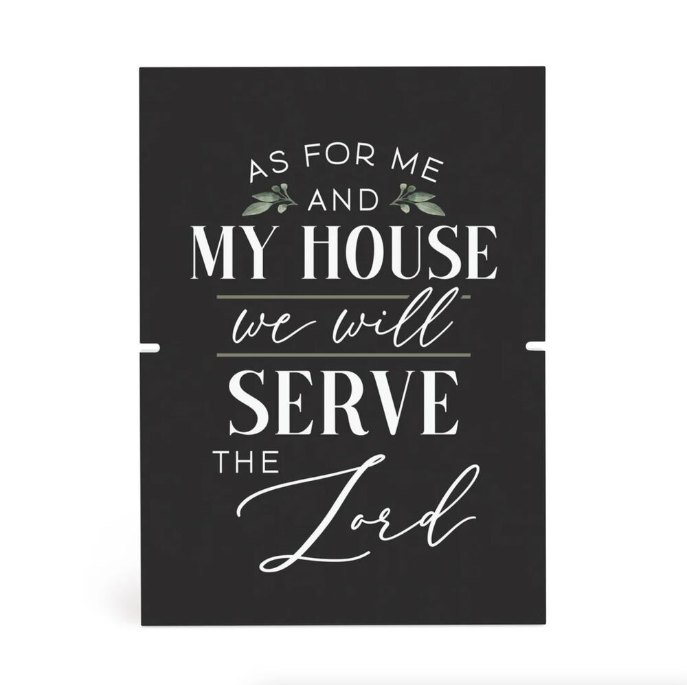 P Graham Dunn "Serve the Lord" Story Board Linkable Frame Black/Cream New